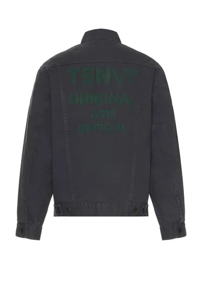 Thisisneverthat Tsnvt Trucker Jacket In Off Black