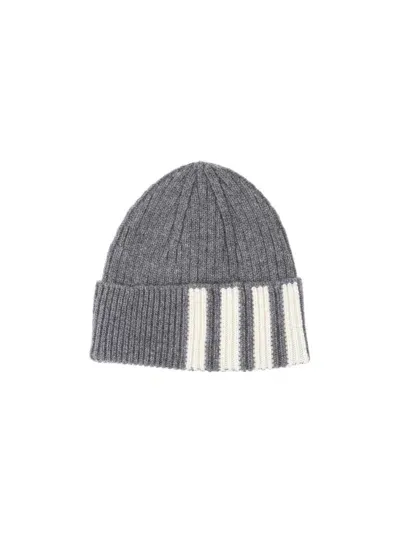 Thom Browne '4-bar' Cap In Gray