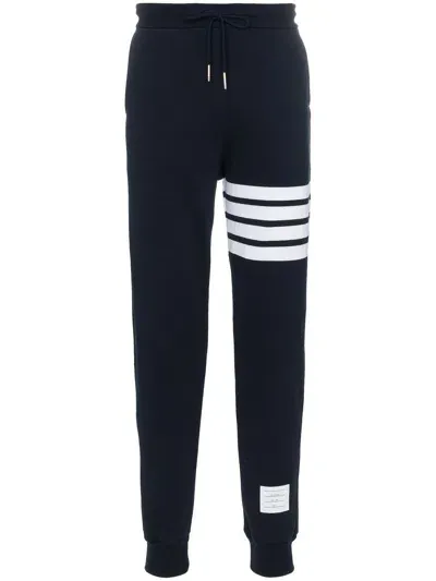 Thom Browne 4 Bar Cotton Sweatpants In Black