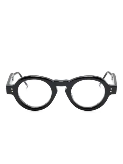 Thom Browne Brille Mit 4-streifen-logo In Schwarz