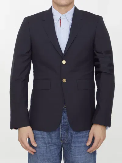 Thom Browne 4-bar Jacket In Blue