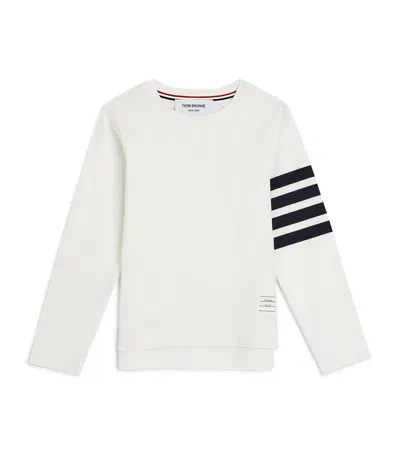 Thom Browne Kids' 4-bar Long-sleeve T-shirt In White