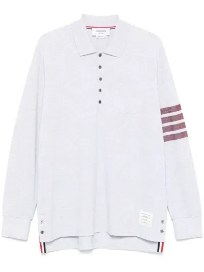 Thom Browne 4-bar Stripe Polo Shirt In White