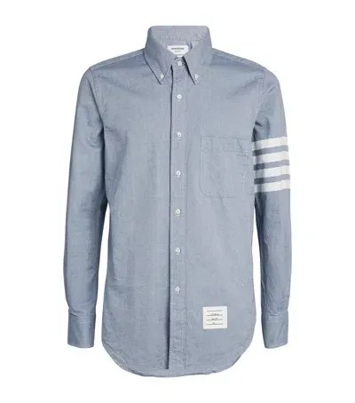 Thom Browne 4-bar Stripe Shirt In Blue