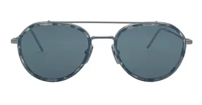 Thom Browne Aviator - Grey Tortoise Sunglasses