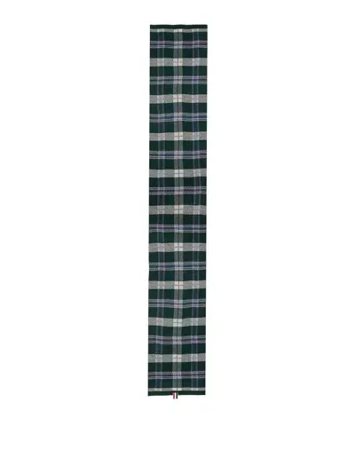 Thom Browne Tartan Scarf In Green