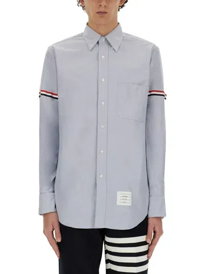 Thom Browne Classic Shirt In Clear Blue