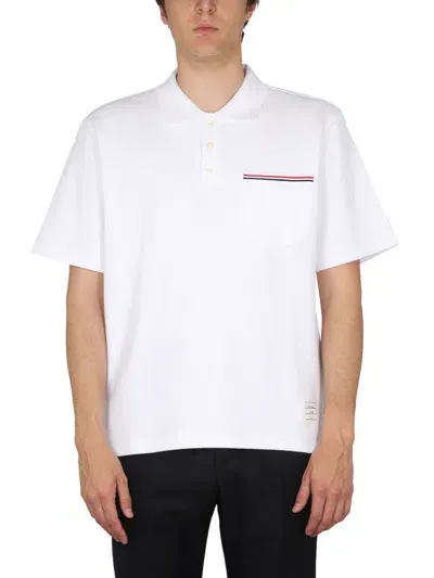 Thom Browne Cotton Polo In White