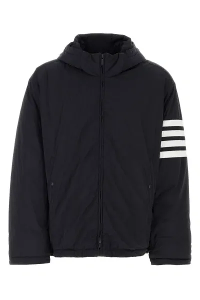 Thom Browne Man Midnight Blue Polyester Down Jacket