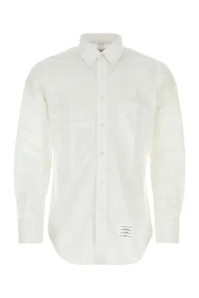 Thom Browne Man White Popeline Shirt