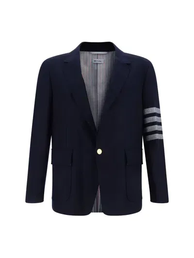 Thom Browne Blazer Jacket In Blue