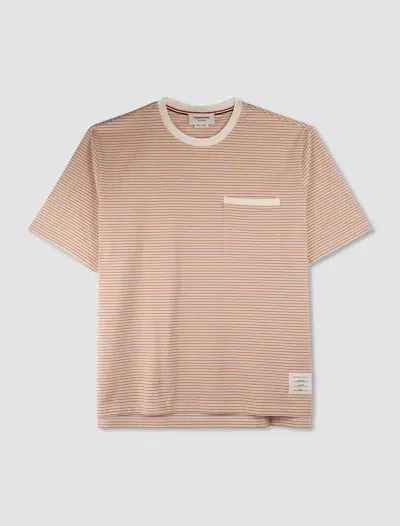 Thom Browne Oversized T-shirt In Orange