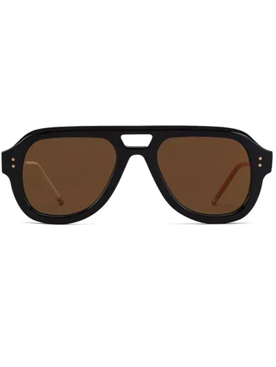 Thom Browne Pilot-frame Sunglasses In Blue