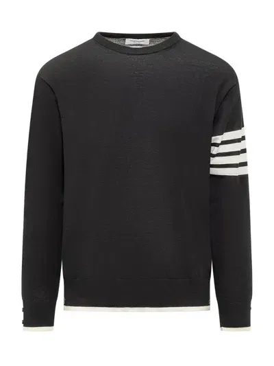 Thom Browne Pullover In Black