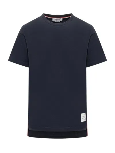 Thom Browne Relaxed Fit T-shirt In Blue