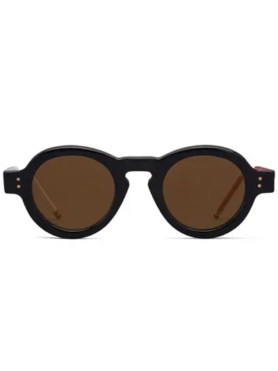 Thom Browne Round-frame Sunglasses In Blue