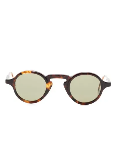 Thom Browne Round-frame Sunglasses In Gold