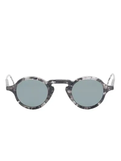 Thom Browne Round-frame Sunglasses In Gray