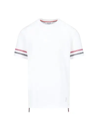 Thom Browne Sleeve Detail T-shirt In White