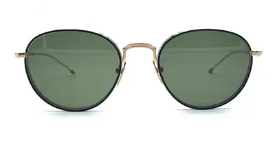 Thom Browne Round - Gold / Blu Sunglasses