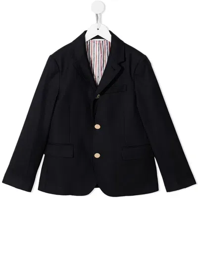 Thom Browne Super 120s Twill Blazer In Blue