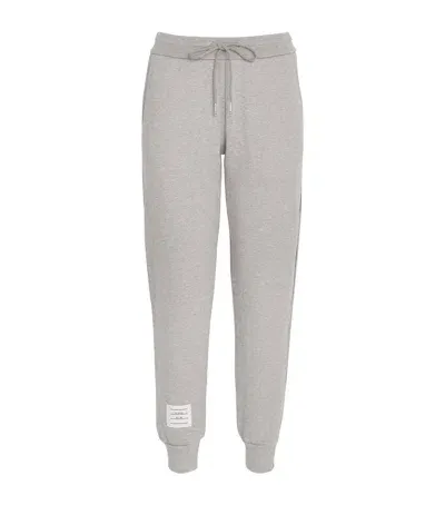 Thom Browne Tricolour Stripe Sweatpants In Gray