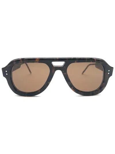 Thom Browne Ues923a/g0002 Sunglasses In Dark Brown