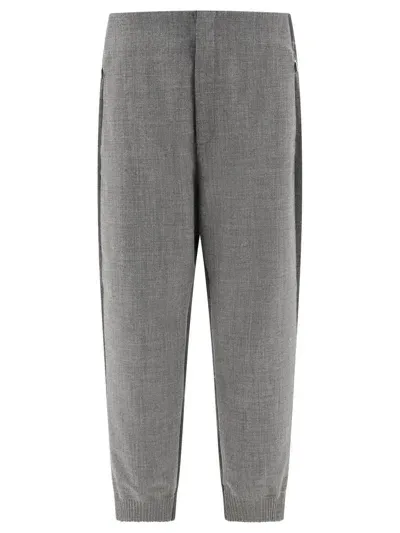 Thom Browne Wool Joggers In Grey