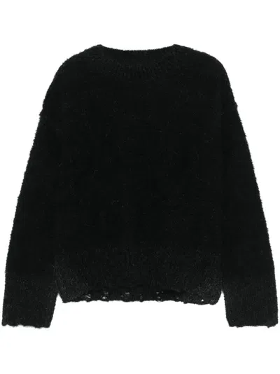 Thom Krom Brushed Sweater In Black