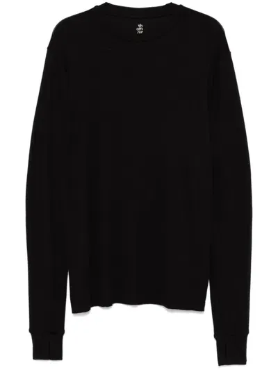 Thom Krom Embroidered Motif Sweatshirt In Black