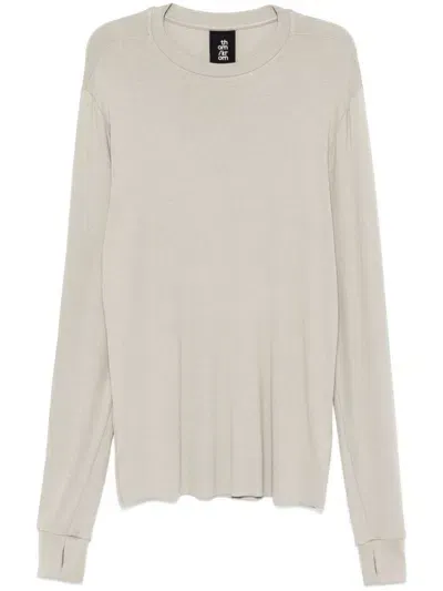 Thom Krom Embroidered-motif Sweatshirt In Neutrals