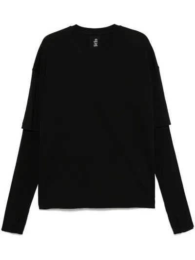 Thom Krom Layered-detail Sweatshirt In Black