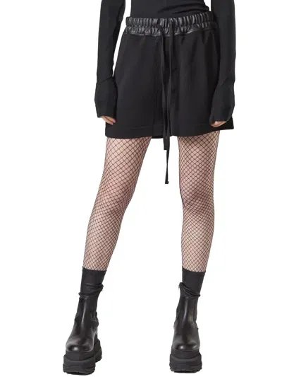 Thom Krom Shorts With Elastic Band In Black