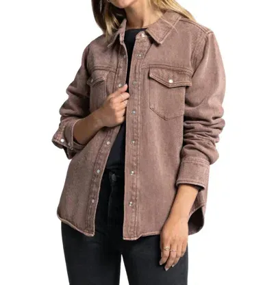 Thread & Supply Pippin Jacket In Clove In Brown