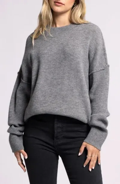 Thread & Supply Vance Crewneck Sweater In Heather Grey