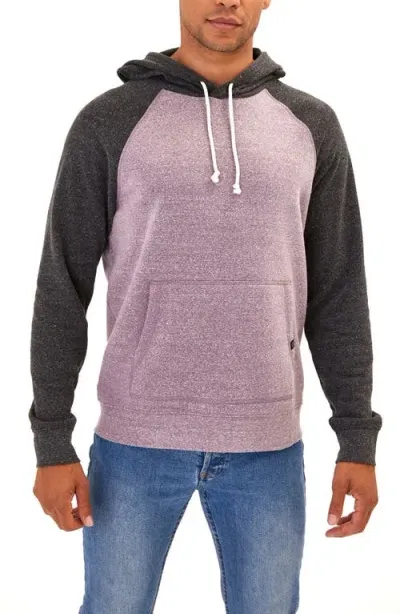 Threads 4 Thought Baseline Hoodie In Dark Plum/heather Black