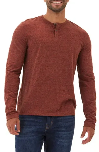 Threads 4 Thought Braeden Slub Long Sleeve Henley In Bonfire