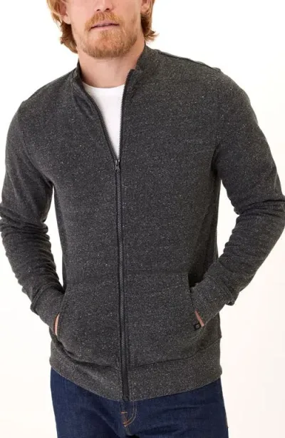 Threads 4 Thought Brandon Knit Zip-up Jacket In Heather Black