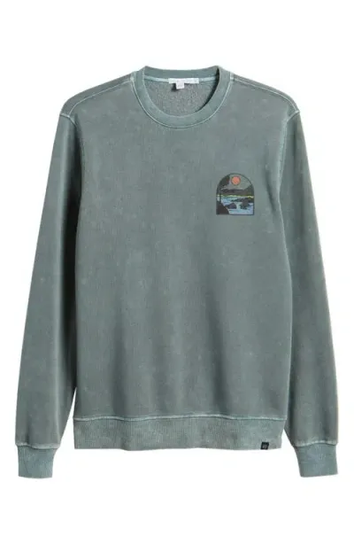 Threads 4 Thought Mountainview Fleece Crewneck Sweatshirt In Seagrass