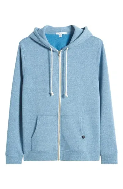 Threads 4 Thought Trim Fit Heathered Fleece Zip Hoodie In Skydive