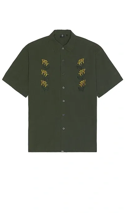 Thrills Secret Garden Short Sleeve Shirt In Green