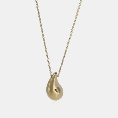 Pre-owned Tiffany & Co 18k Yellow Gold Elsa Peretti Fashion Pendant Necklace