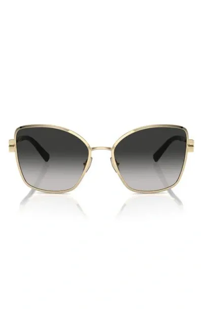 Tiffany & Co . 58mm Gradient Butterfly Sunglasses In Gold