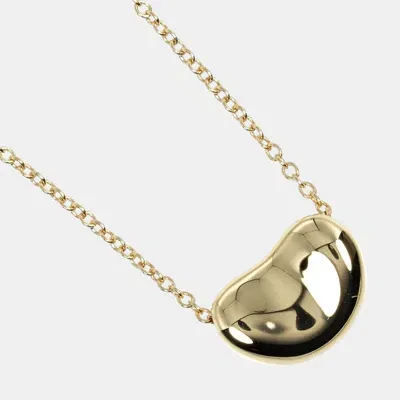 Pre-owned Tiffany & Co 18k Yellow Gold Bean Necklace