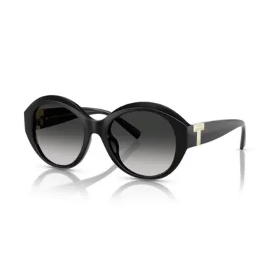 Tiffany & Co . Round Frame Sunglasses In Black