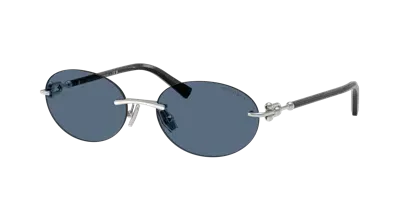 Tiffany & Co . Unisex Sunglass Tf3104d In Dark Blue