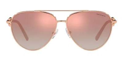 Tiffany & Co . Aviator Frame Sunglasses In Pink