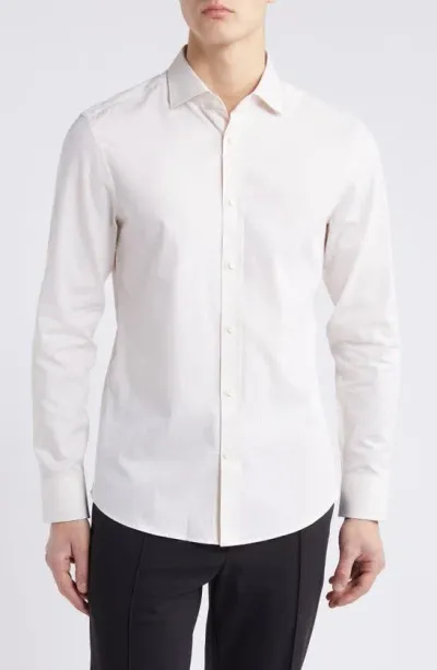 Tiger Of Sweden Adley Slim Fit Solid Dress Shirt In 090 Pure White