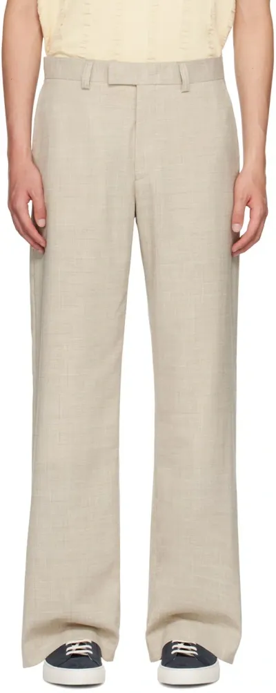 Tiger Of Sweden Beige Trevon Trousers In 1c3-dry Sand