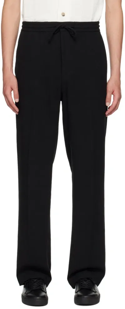 Tiger Of Sweden Black Iscove Trousers In 050-black